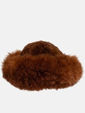 Alpaca Fur Hat Brown